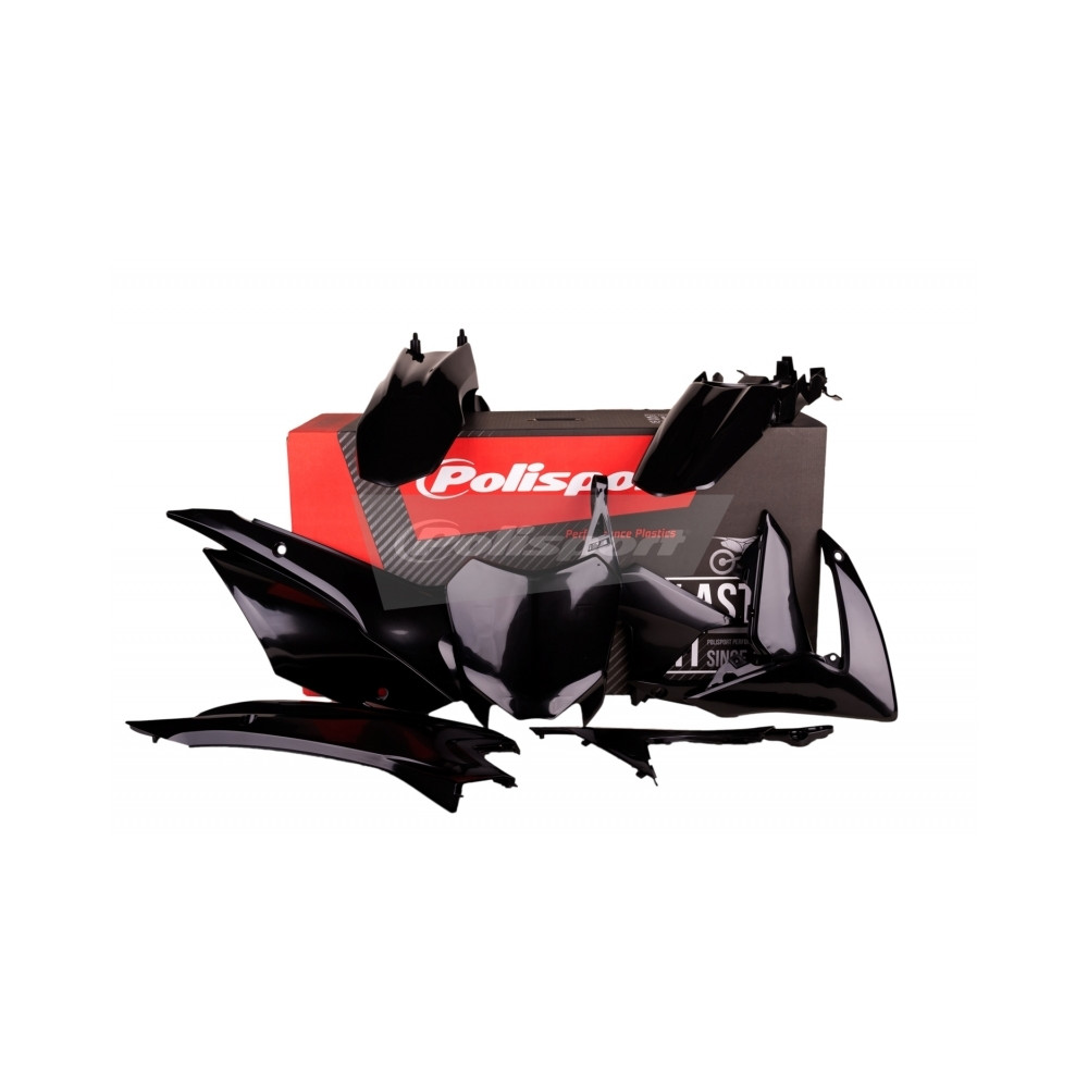 Kit plastique POLISPORT noir Honda CRF110F