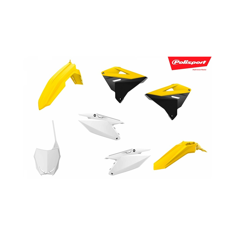 Kit plastiques POLISPORT couleur origine 2019 Suzuki RM125/250