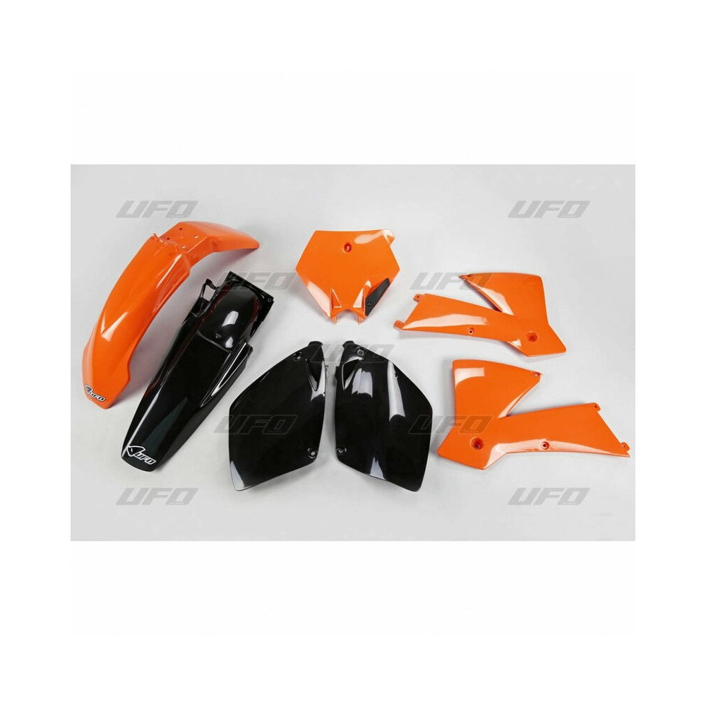 Kit plastique UFO couleur origine orange/noir KTM