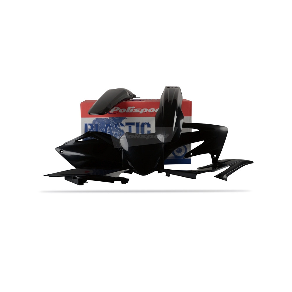 Kit plastique POLISPORT noir Honda CRF250R