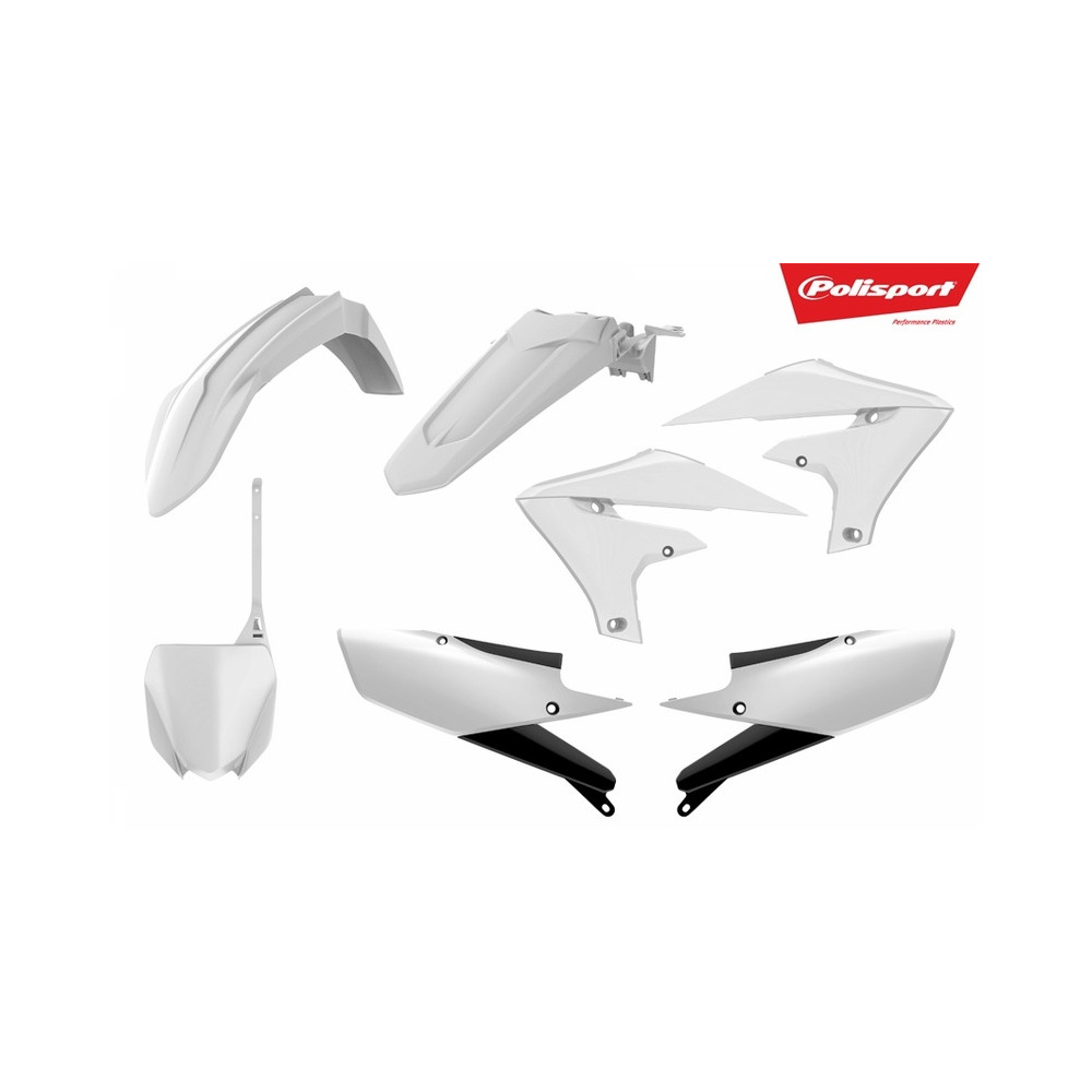 Kit plastique POLISPORT blanc Yamaha YZ450F