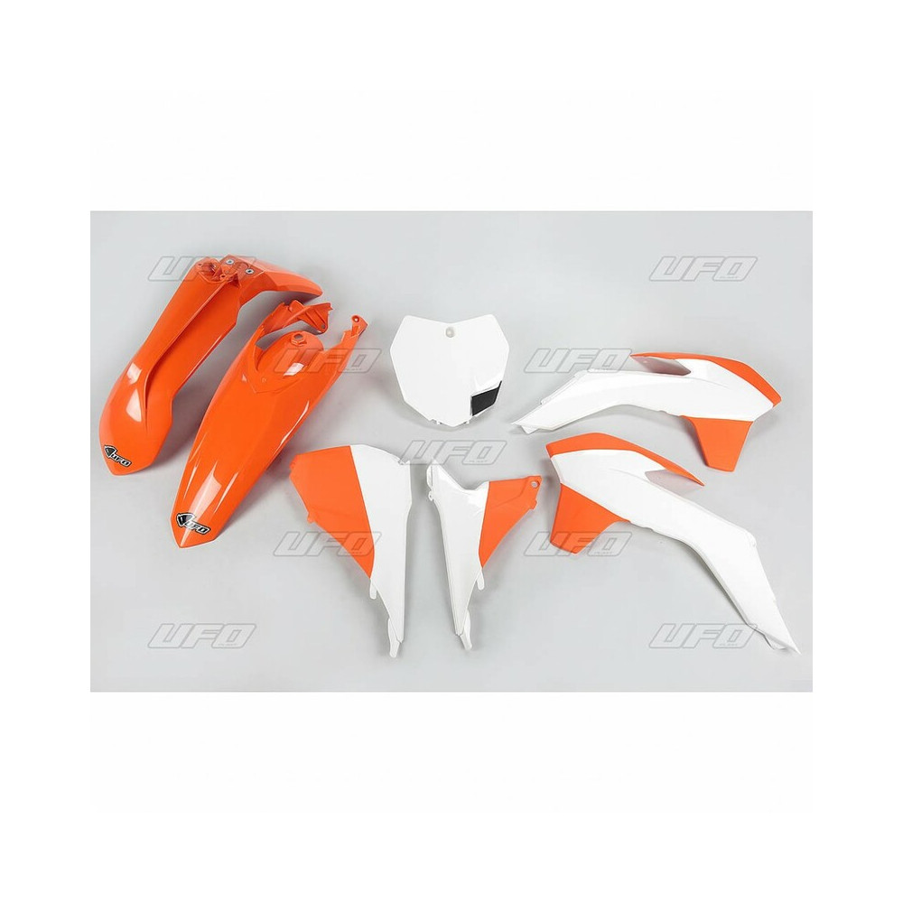 Kit plastique UFO couleur origine (2015) orange/blanc KTM