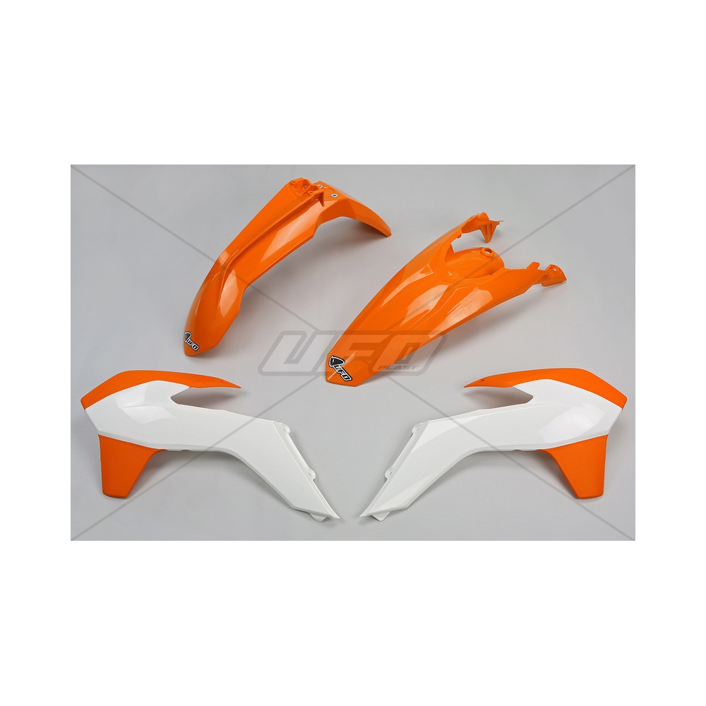 Kit plastique UFO couleur origine (15-16) orange/blanc KTM