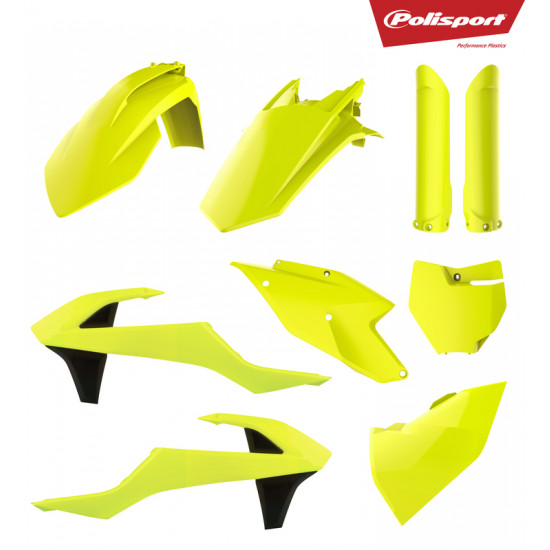 Kit plastique POLISPORT jaune fluo KTM SX/SX-F