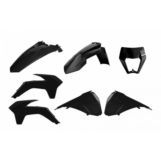 Kit plastique POLISPORT Enduro Restyle noir KTM EXC/EXC-F