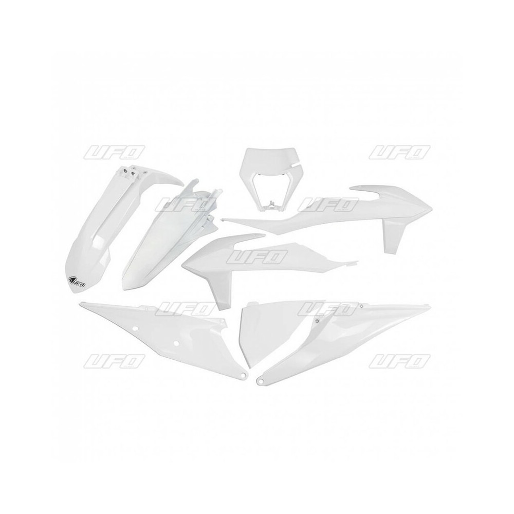 Kit plastiques UFO blanc KTM EXC/EXC-F