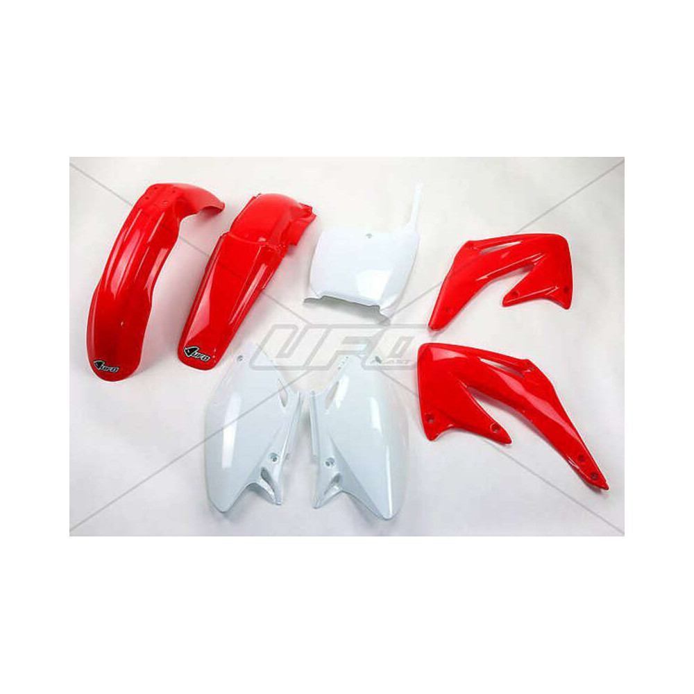 Kit plastique UFO couleur origine rouge/blanc Honda CRF450R