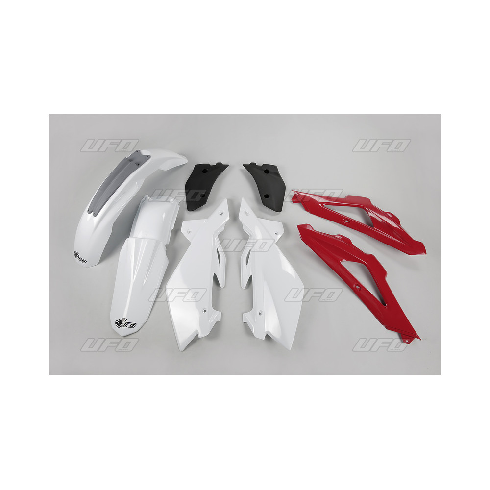 Kit plastique UFO couleur origine blanc/rouge/gris Husqvarna CR125/CR250