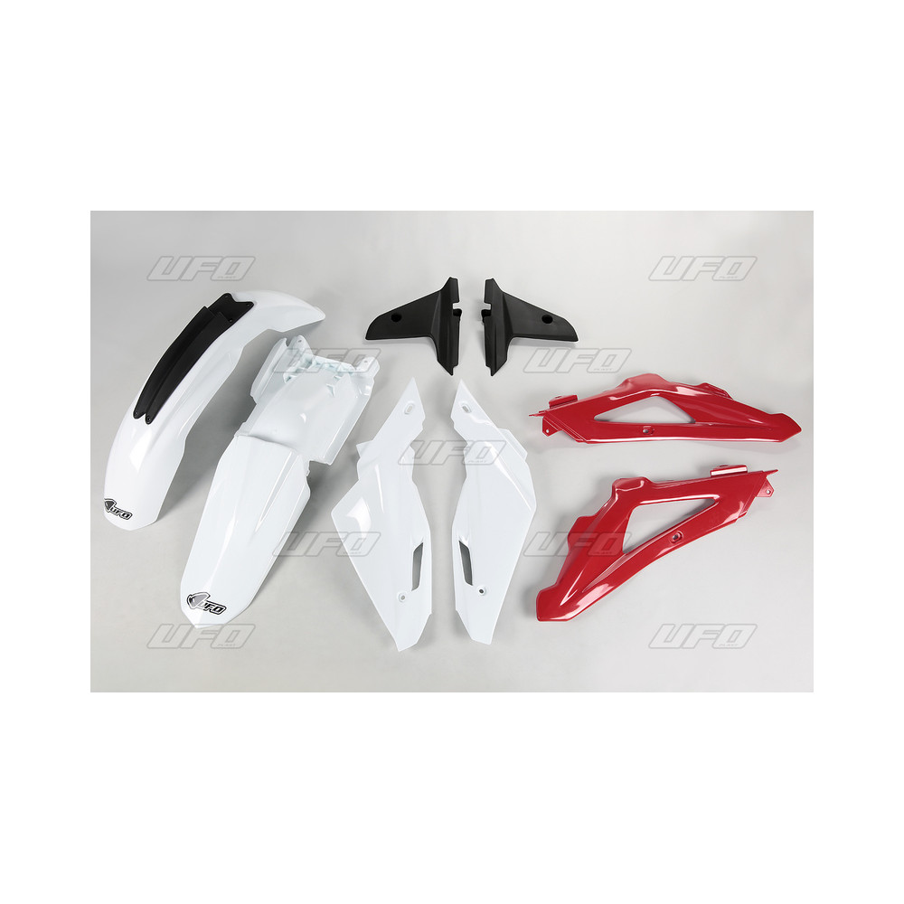 Kit plastique UFO couleur origine blanc/rouge/gris Husqvarna TC250