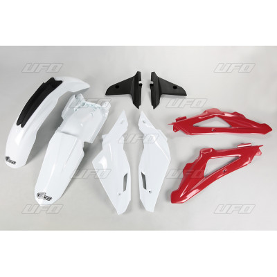 Kit plastique UFO couleur origine blanc/rouge/gris Husqvarna TC250