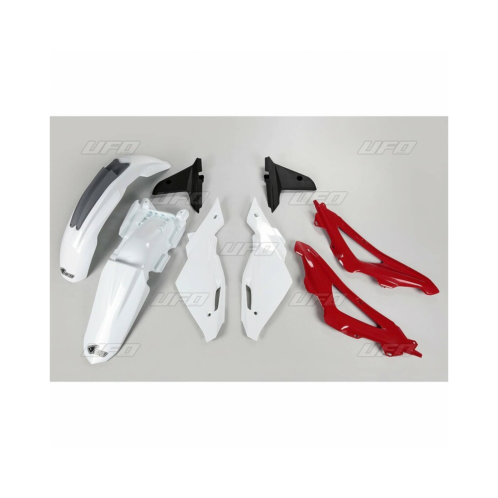 Kit plastique UFO couleur origine blanc/rouge/gris Husqvarna CR125