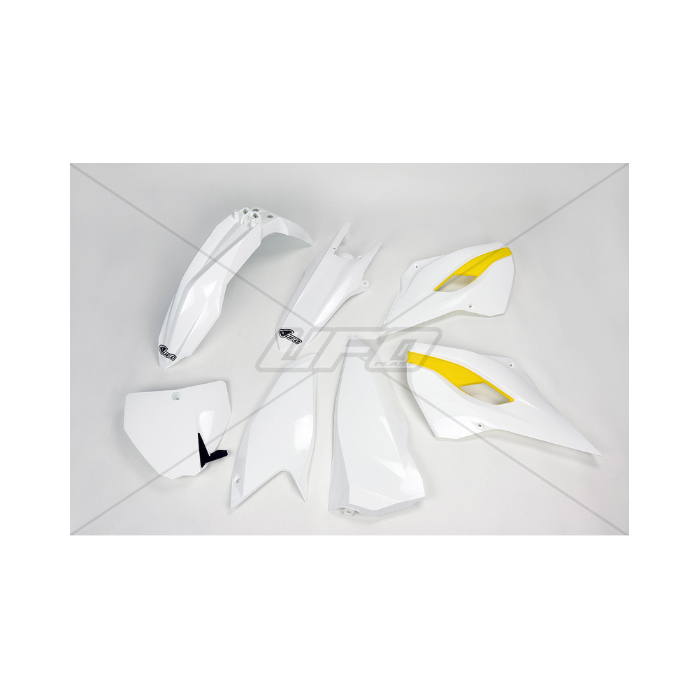 Kit plastique UFO couleur origine (2015) blanc/jaune Husqvarna