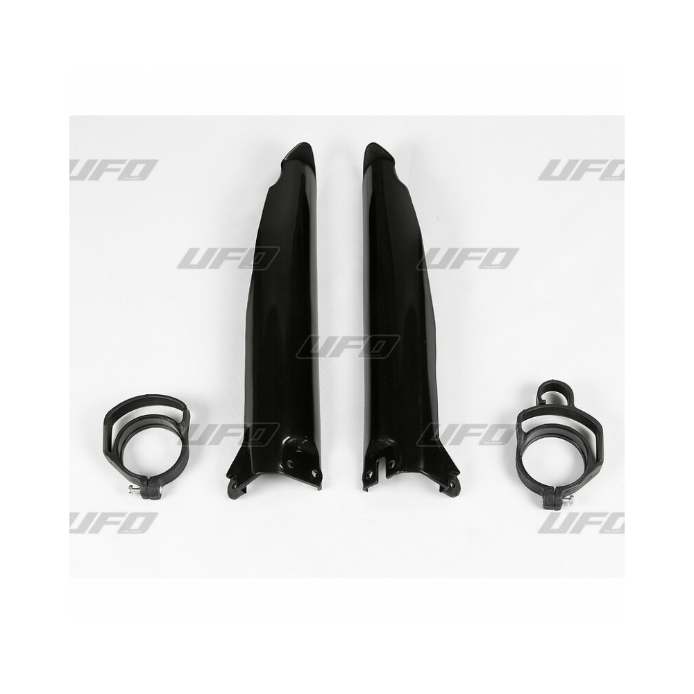 Protections de fourche UFO noir Kawasaki KX