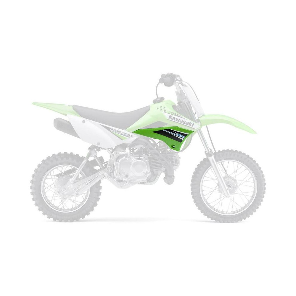 Plaque numéro frontale UFO blanc Kawasaki KLX110