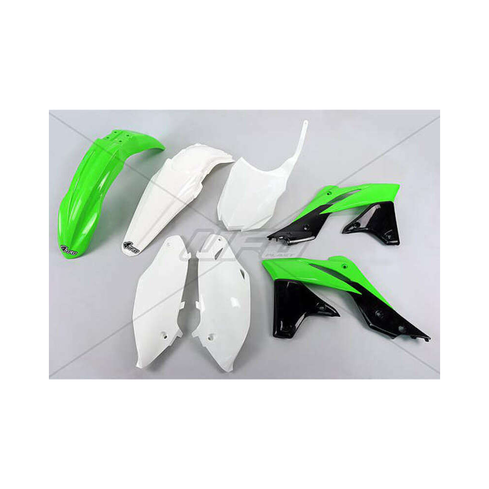 Kit plastique UFO couleur origine (2016) vert/noir/blanc Kawasaki KX250F