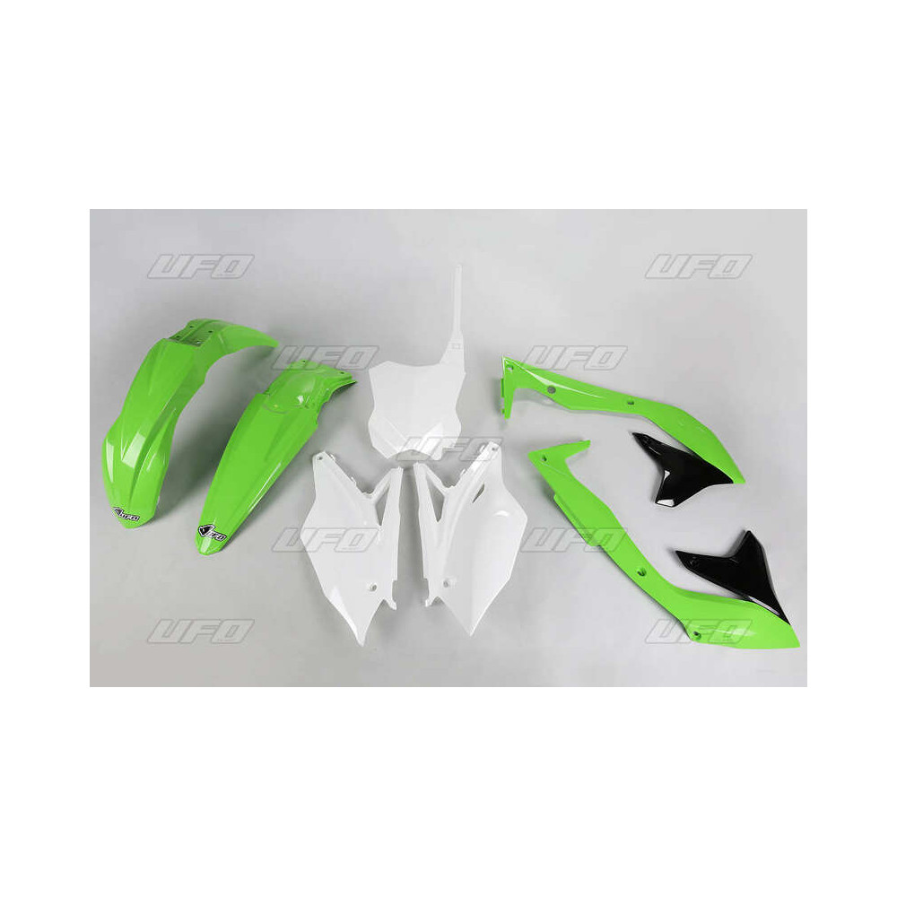 Kit plastique UFO couleur origine (2016) vert/noir/blanc Kawasaki KX450F