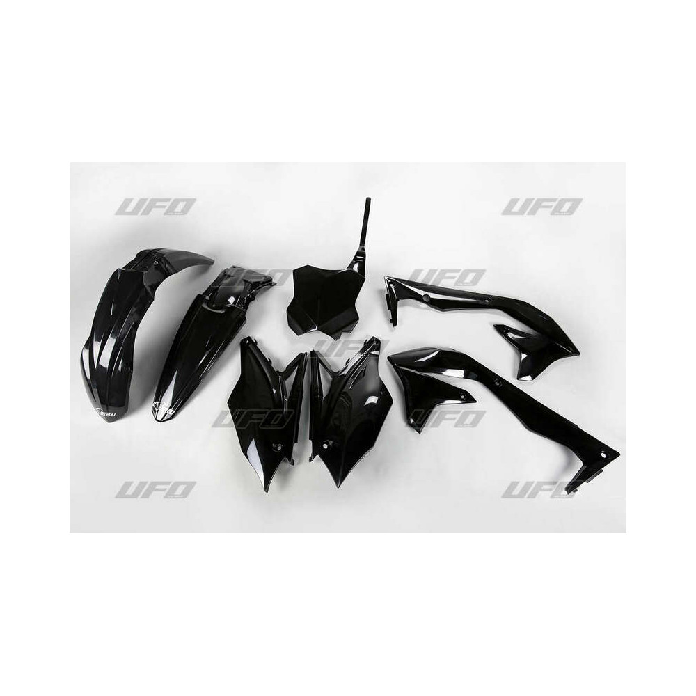 Kit plastique UFO noir Kawasaki KX450F