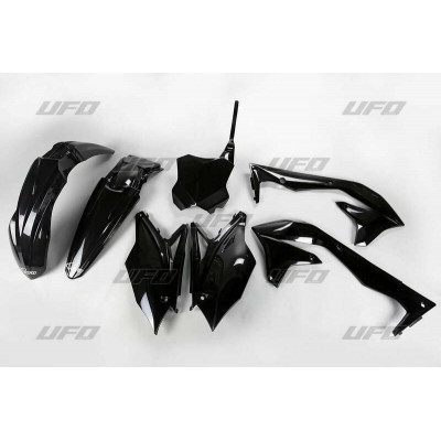 Kit plastique UFO noir Kawasaki KX450F