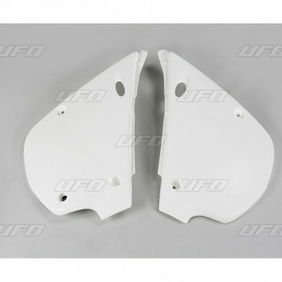 Plaques latérales UFO blanc Kawasaki KX80