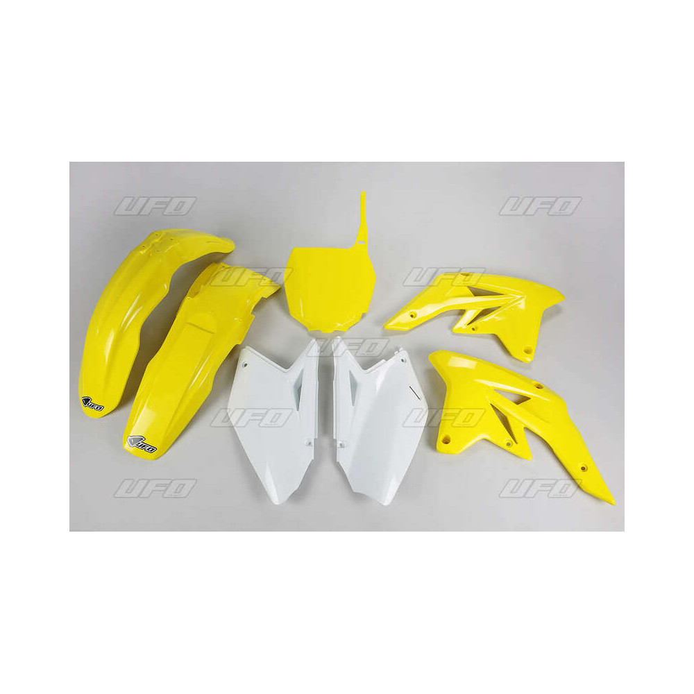 Kit plastique UFO couleur origine jaune/blanc (2009) Suzuki RM-Z250