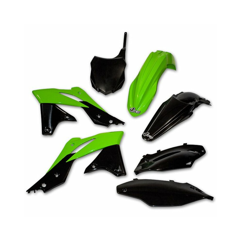 Kit plastique UFO couleur origine (2013) vert/noir Kawasaki KX250F