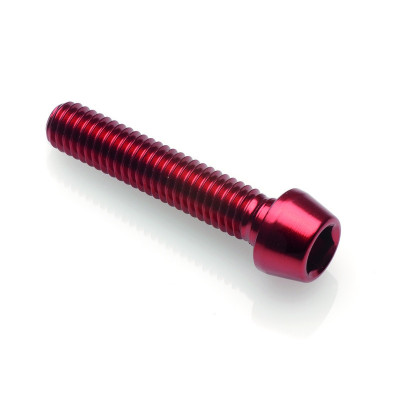 Vis BTR conique LIGHTECH M6 x 30 Ergal rouge