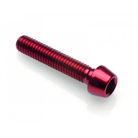 Vis BTR conique LIGHTECH M6 x 15 Ergal rouge