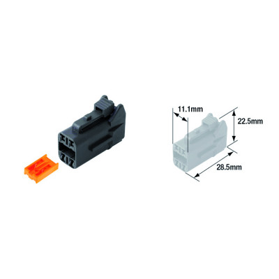 Connectique électrique mâle étanche TOURMAX type 060 (FRM)