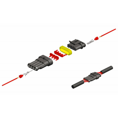 Jeu de connectiques génériques 4 voies - 5 jeux complets