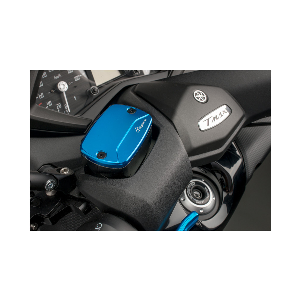 Couvercle de maître-cylindre de frein avant/arrière LIGHTECH alu cobalt Yamaha T-Max 500/530