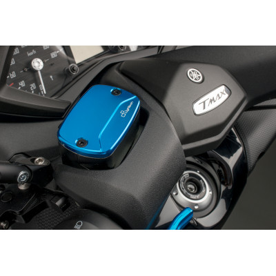 Couvercle de maître-cylindre de frein avant/arrière LIGHTECH alu cobalt Yamaha T-Max 500/530