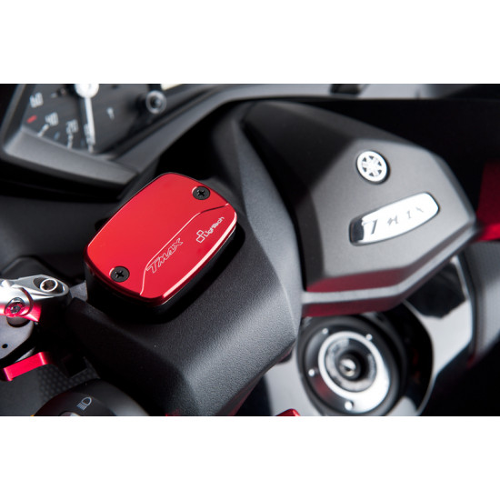 Couvercle de maître-cylindre de frein avant/arrière LIGHTECH alu rouge Yamaha T-Max 500/530