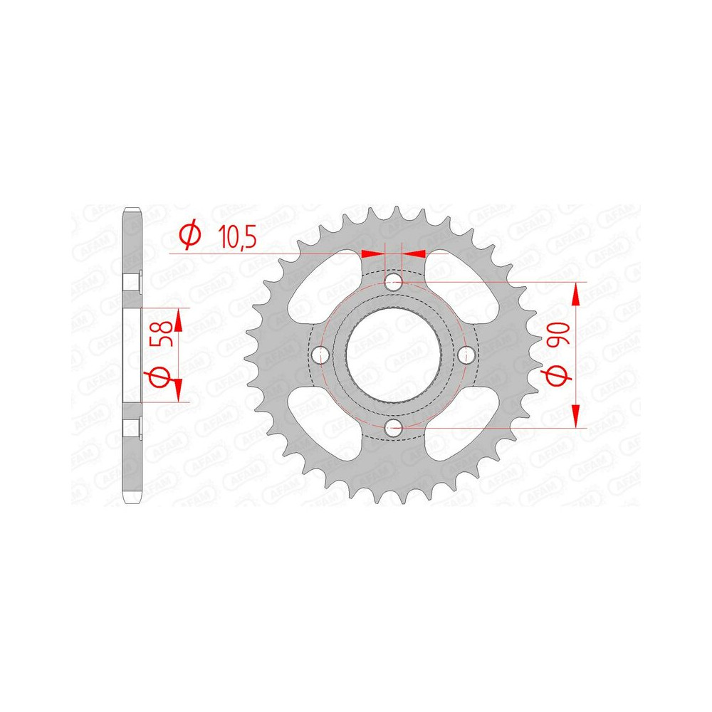 Couronne AFAM acier standard 10214 - 520