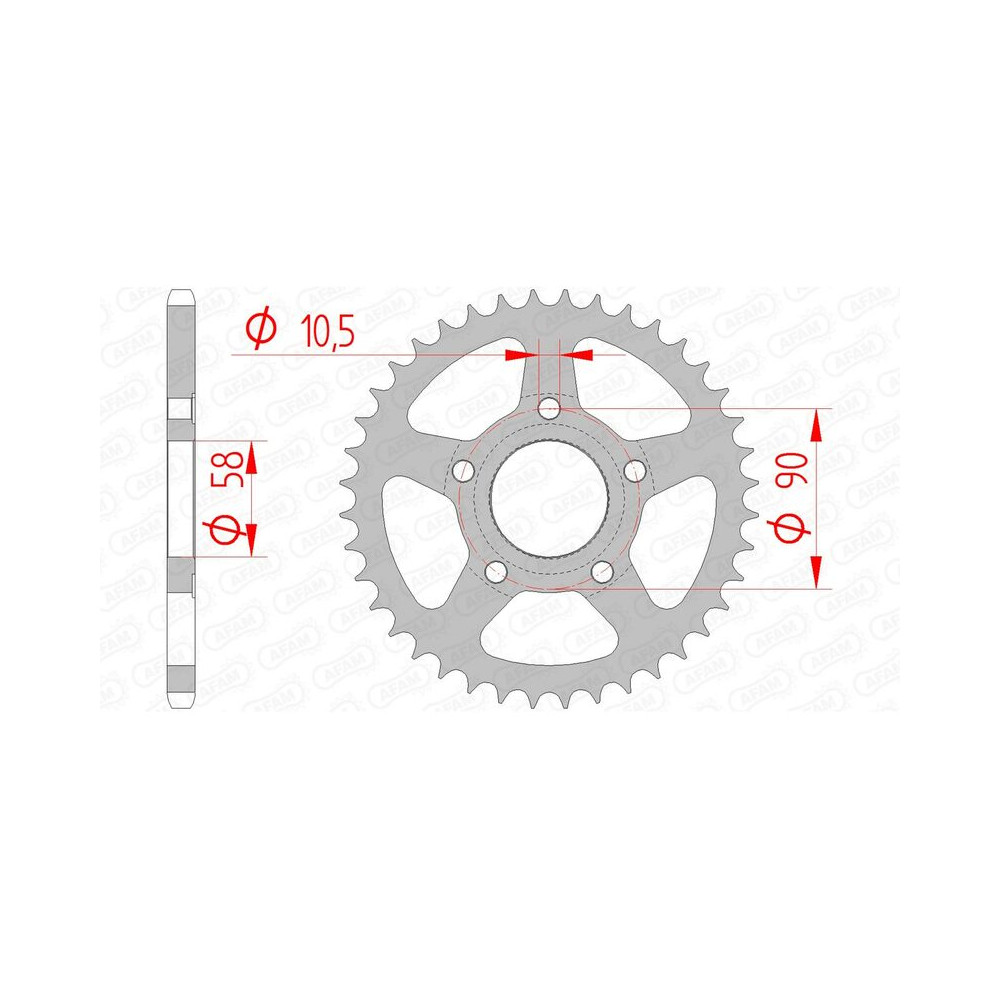 Couronne AFAM acier standard 10215 - 520