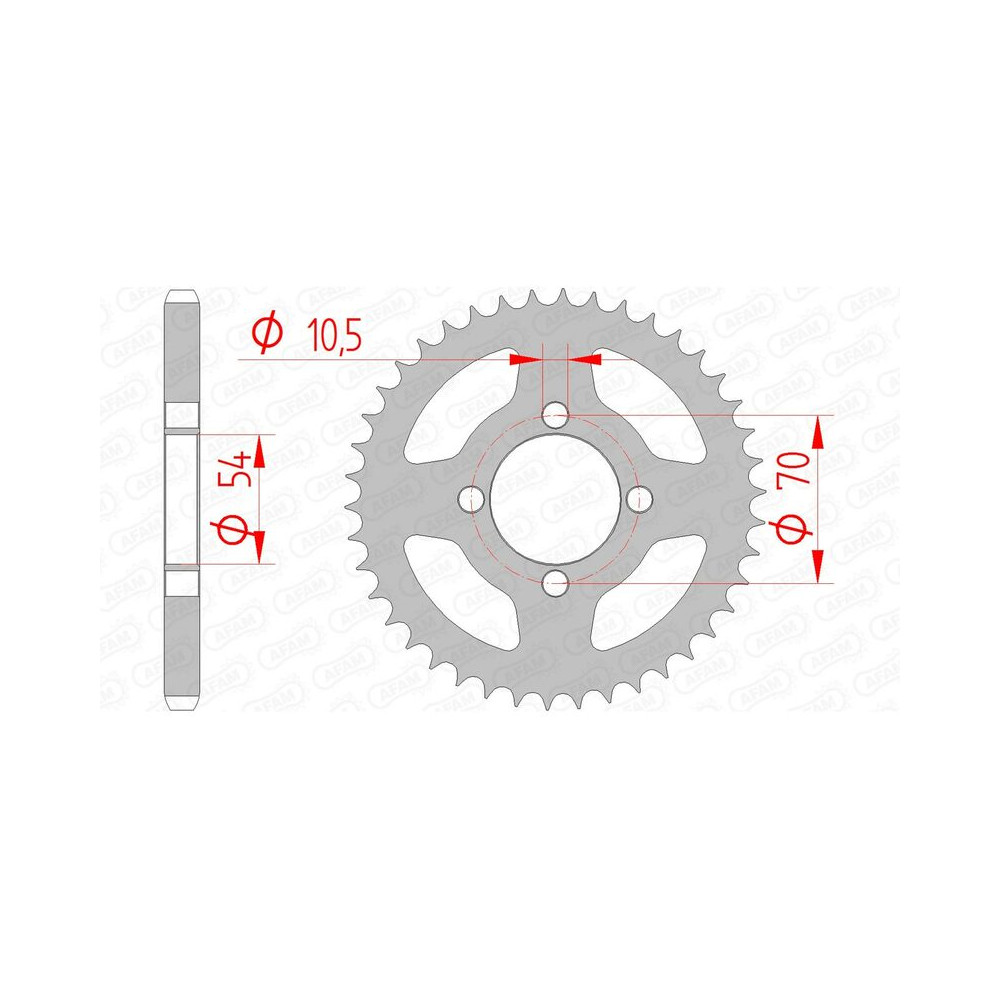 Couronne AFAM acier standard 10229 - 428