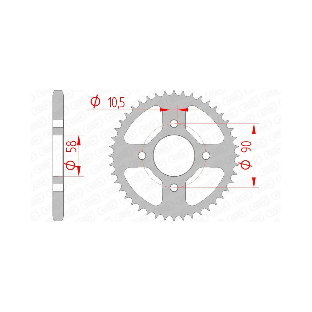 Couronne AFAM acier standard 10236 - 428