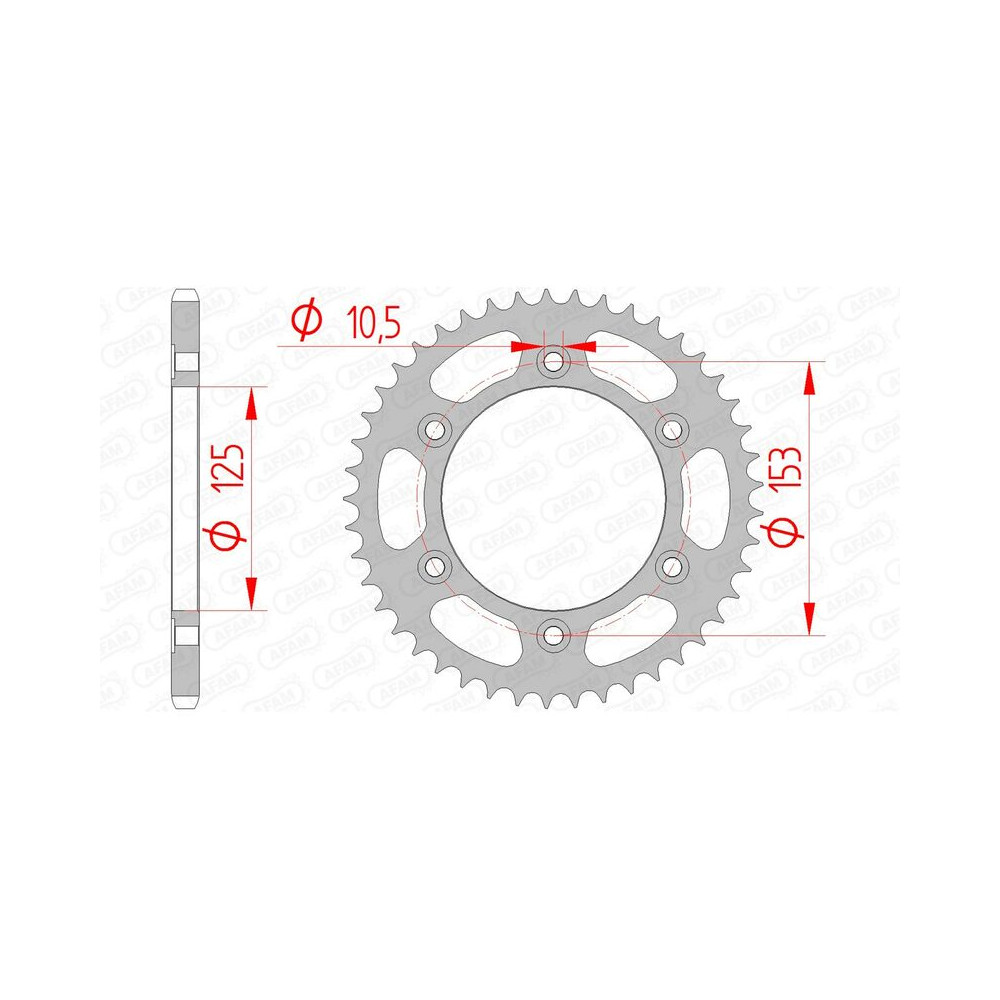 Couronne AFAM acier standard 10320 - 520