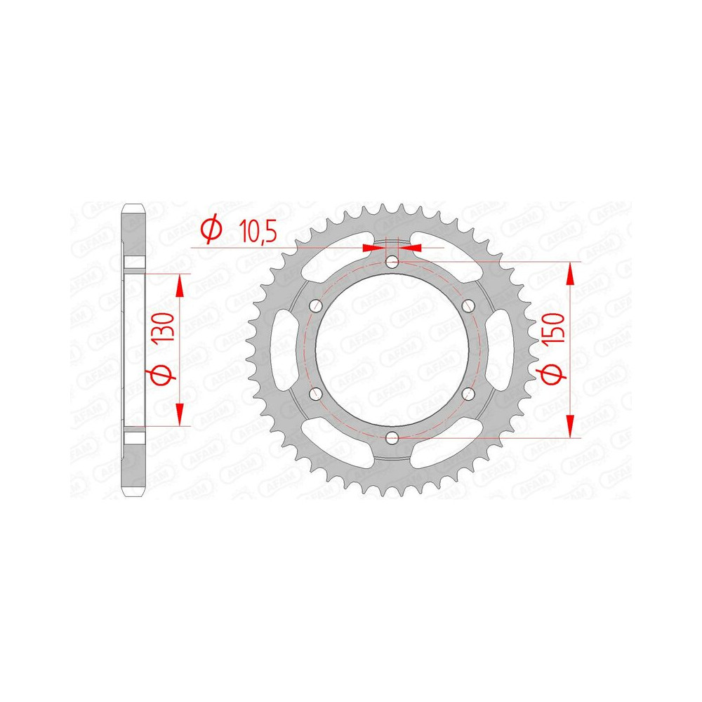 Couronne AFAM acier standard 10502 - 525