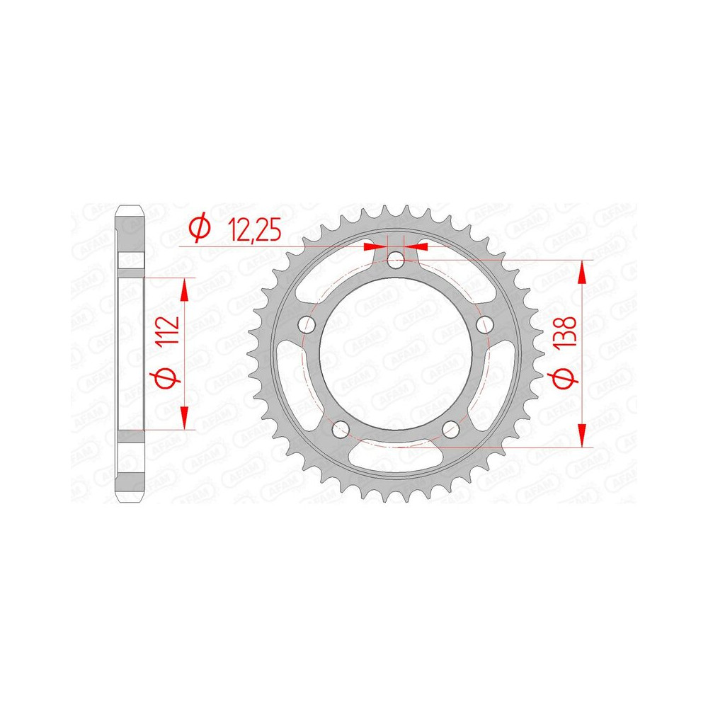 Couronne AFAM acier standard 10508 - 530