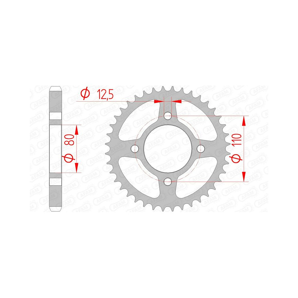 Couronne AFAM acier standard 10603 - 530