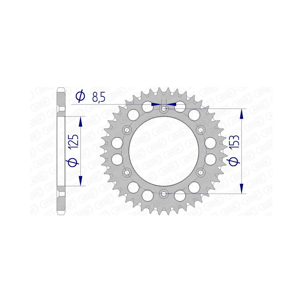 Couronne AFAM aluminium Ultra-Light 11212 - 520