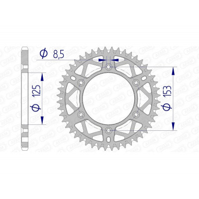 Couronne AFAM aluminium Ultra-Light 11212 - 520