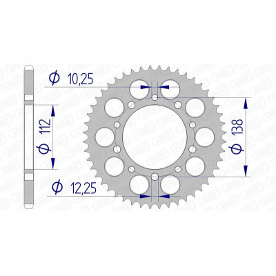 Couronne AFAM aluminium Ultra-Light 11509 - 520