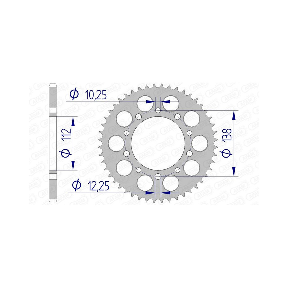 Couronne AFAM aluminium Ultra-Light 11509 - 520