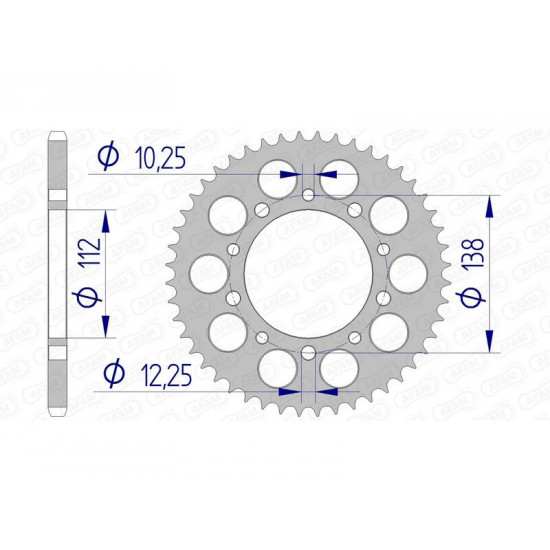 Couronne AFAM aluminium Ultra-Light 11509 - 520