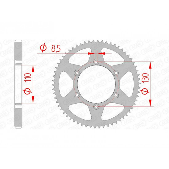 Couronne AFAM acier standard 116100 - 420