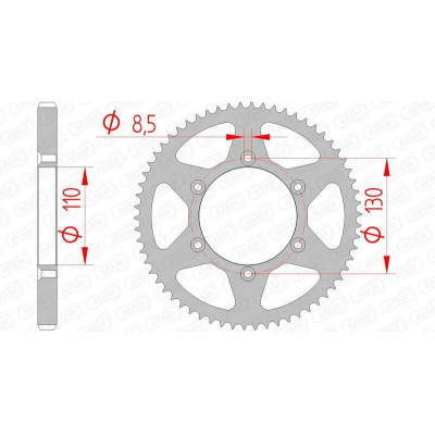 Couronne AFAM acier standard 116100 - 420