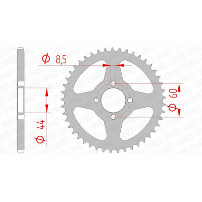 Couronne AFAM acier standard 12100 - 420