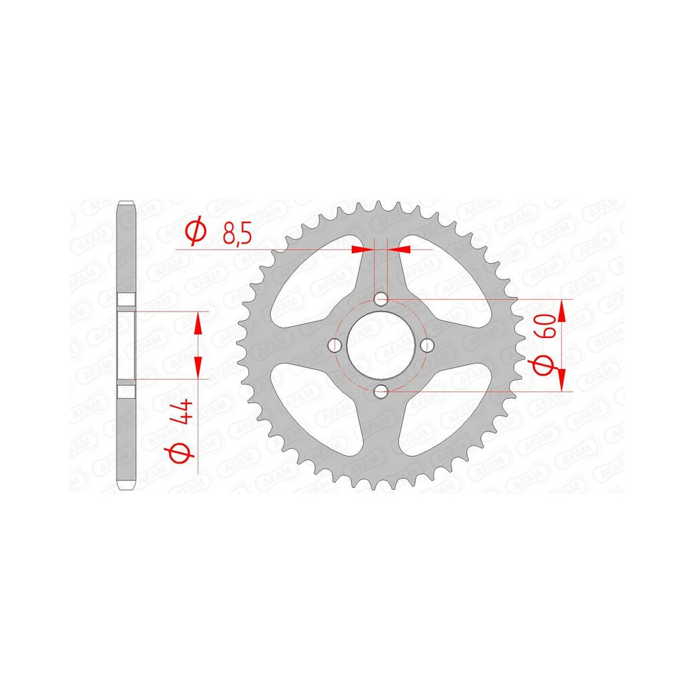 Couronne AFAM acier standard 12100 - 420