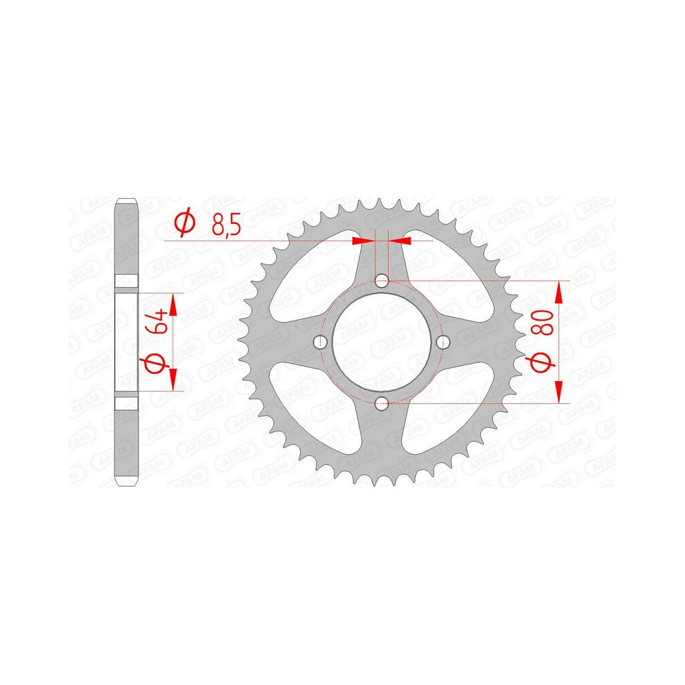 Couronne AFAM acier standard 12200 - 428